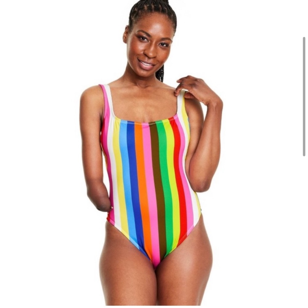 Tabitha Brown Striped One Piece Swimsuit